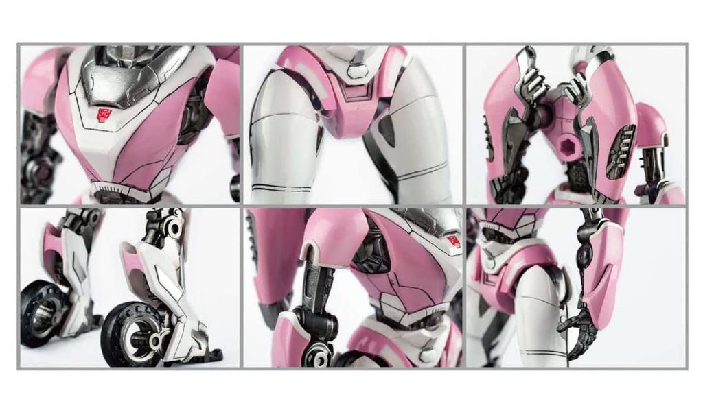 Doyusha Transformers Bumblebee Arcee Total Length 92mm Plastic Model SK04 Pink