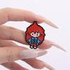 Game Characters Enamel Pins Custom Golden Strawberry is Working Hard Brooches Lapel Badges Clothes Jewelry Gift for Kids Friends