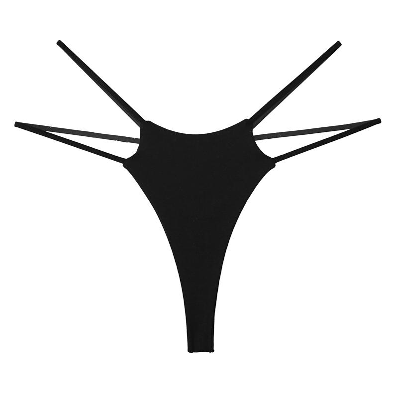 CINOON Женские трусики, сексуальное бикини с низкой талией, нижнее белье с двойным тонким ремнем, стринги, бесшовные дышащие женские трусы