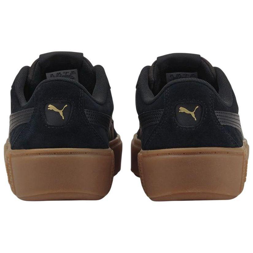 Puma Smash Platform V2 SD Black Gum Women Sneakers 373037-09
