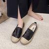 2025 Summer Women's One-pedal Doudou Shoes, New Versatile Korean Version of Lazy Loafers, Breathable Sequined Casual Shoes