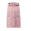 Women Autumn Winter Short Hooded Vest Coat With Belt Outwear Overcoat Oversized Puffer Jacket Cotton Padded Parkas Waistcoat