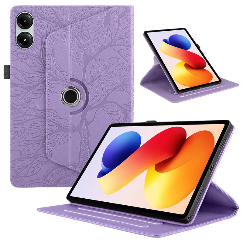 Стильный тисненый чехол-книжка с подставкой 360° для Xiaomi Redmi Pad 2 Pro, 12,1 дюйма