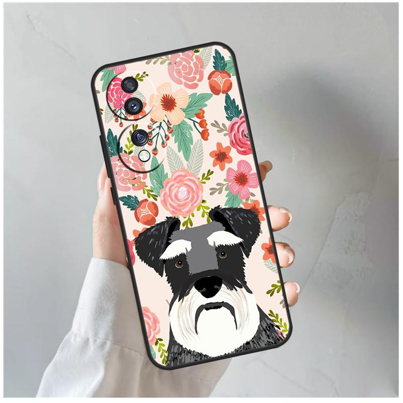 Щенок Шнауцера Чехол Для Honor Magic 5 6 7 8 Pro Для Honor 200 400 Lite 50 70 90 X8c X8b X9a X9b X9c X9d Win