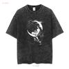 Vintage 90 s Hermann Kaulbach Fairy Of The Moon Black T Shirt Mens Sz 3XL USA vintage Washed Soft homme Unisex