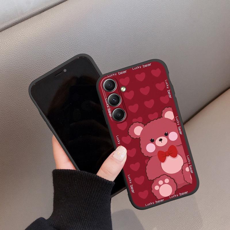 Мягкий силиконовый черный чехол с рисунком из мультфильма для Xiaomi Redmi Note 13 Pro 13C Poco C65 Samsung A55 A54 A34 S24 iPhone Camera Защитный противоударный чехол