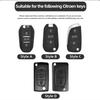 YKFEA1 Zinc Alloy Car Flip Key Case Cover Shell Fob For Citroen C1 C2 C3 C4 C5 C6 VTS Xsara C-Crosser Berlingo Jumpy DS3 DS4 DS5 DS6