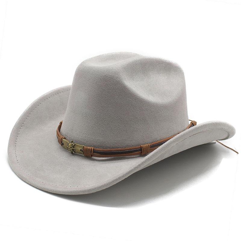 Западная ковбойская шляпа шерстяной цилиндр панк шляпа для верховой езды цилиндр со скрытой волной