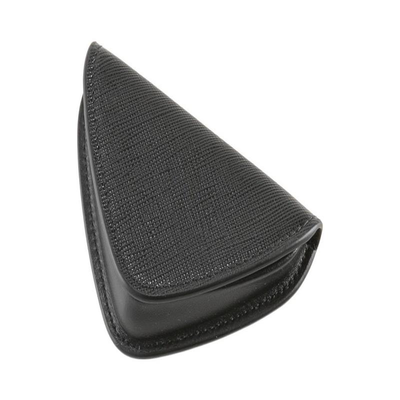 Prada Triangle metal triangle logo zipper leather wallet men's black