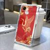 Чехол для телефона "Золотой журавль на красном фоне" для IPhone 14 15 16 17 13 12 11 Pro Max Plus 12 13 Mini Защитный чехол из ТПУ