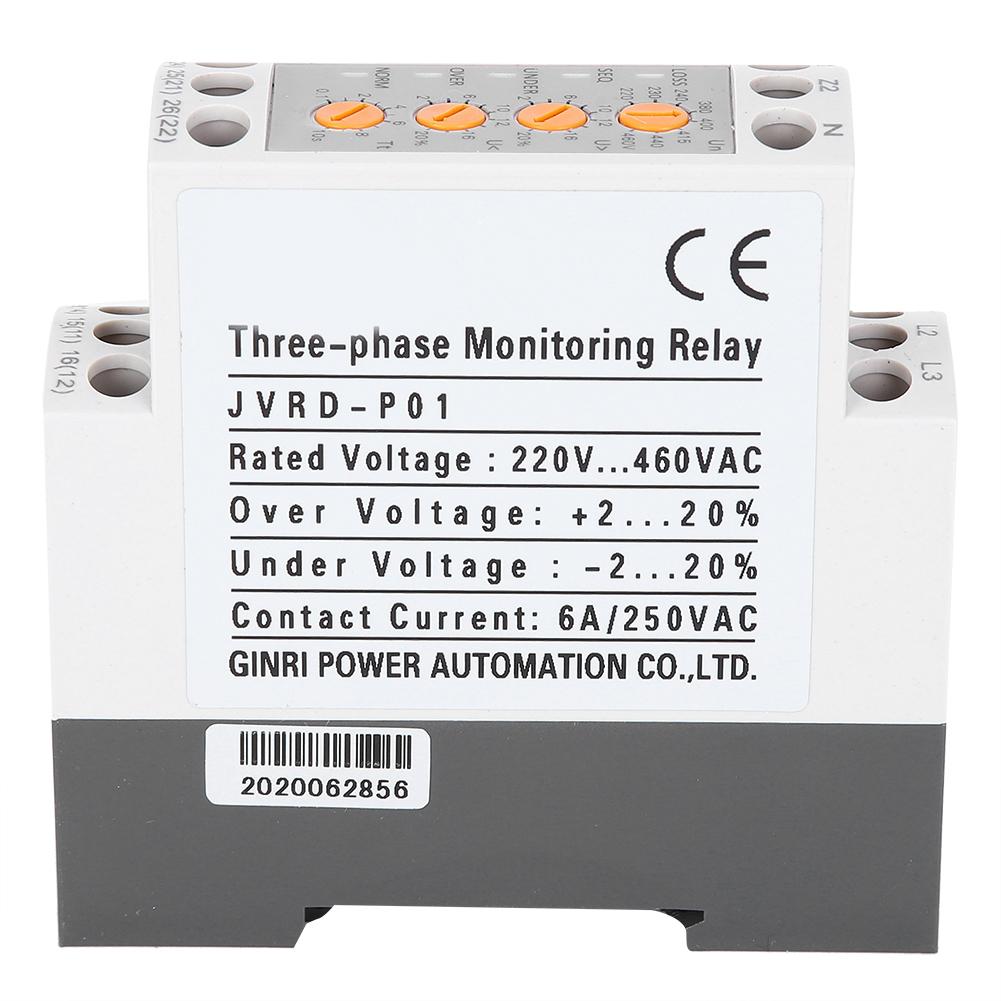 3-фазное реле напряжения, многофункциональное устройство контроля перенапряжения и пониженного напряжения со светодиодом