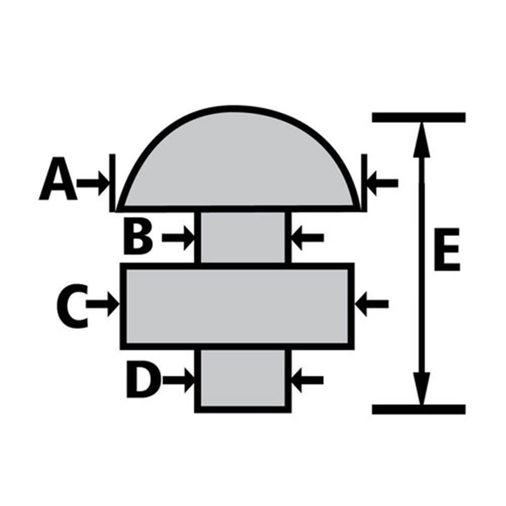 1 коробка с центральным фиксатором и грибовидной головкой для нижней части сменного стержня [MOOKEENONE]