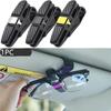 1PCS Carbon Fiber Car Glasses Clip Creative Versatility Car Sun Visor Glasses Holder Ticket Clip Auto Accessories