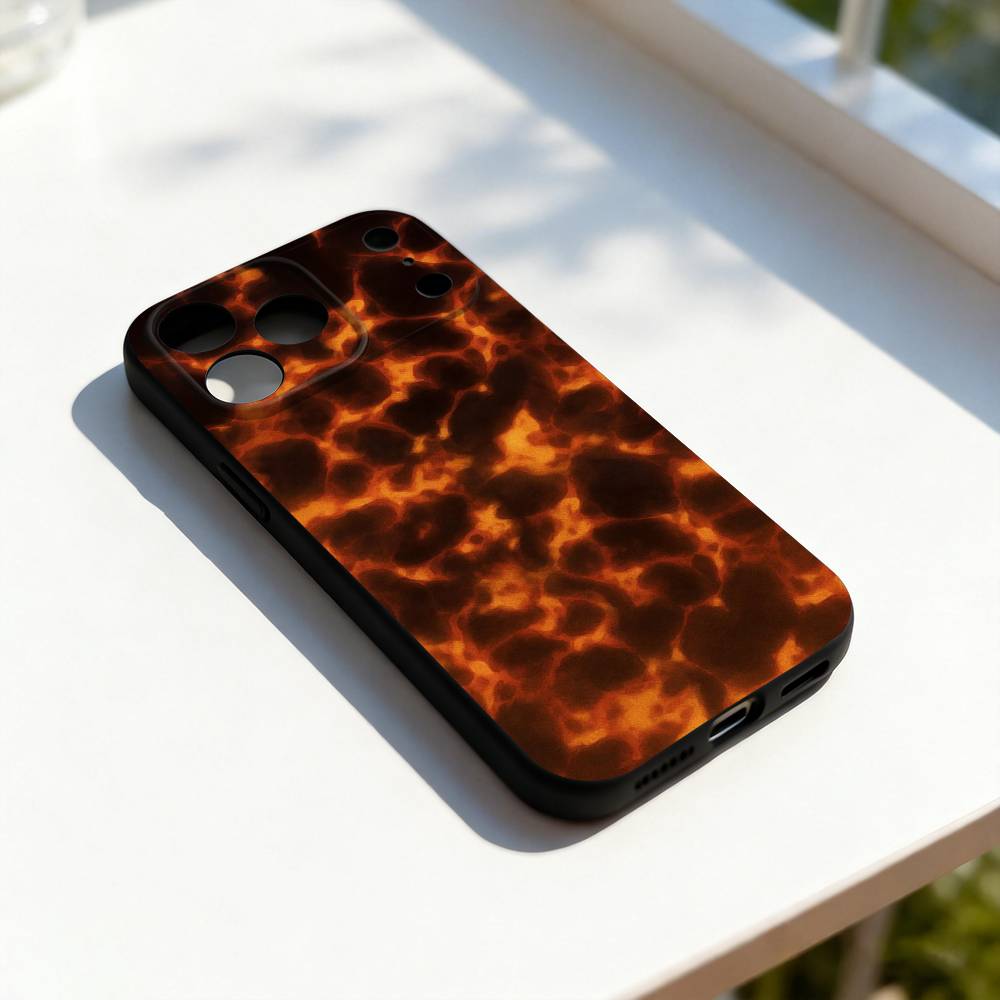Чехол для телефона с рисунком черепахового панциря и мрамора для iPhone 17,16,15,14,13,12,11,Pro,Max,Plus,E,SE4,Air,Mini Черный Точное совпадение отверстий