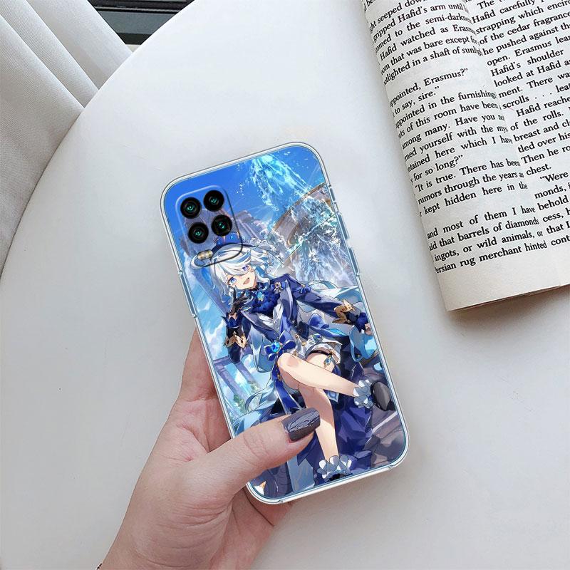 Прозрачный чехол для телефона Genshin Impact Furina для Motorola Moto G7 G8 G9 G84 G85 G73 G24 G15 Z2 Play Power Plus