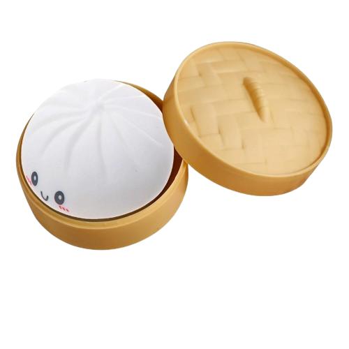 Разноцветные Дамплинг Сквиши Антистрессовые Мячики Фиджет Сенсорные Игрушки Симуляция Еды Сквиши Булочка с Пароваркой Мячик из Теста для Сжатия Подарки