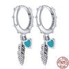 100 %Real 925 Sterling Silver 11 Style Classics Heart Zircon Earrings Are Suitable As Birthday Gifts For Girls Fashion Jewelry