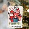 Festival Red Money Holder Wooden Cash Clip Creative Christmas Ornament  Xmas