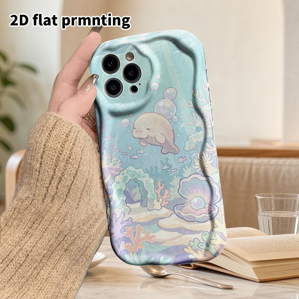 Phone Case: 2D flat design suitable for iPhone 18 17 16 15 14 13 Pro protective case, couple style, light blue color, Christmas and Halloween gift