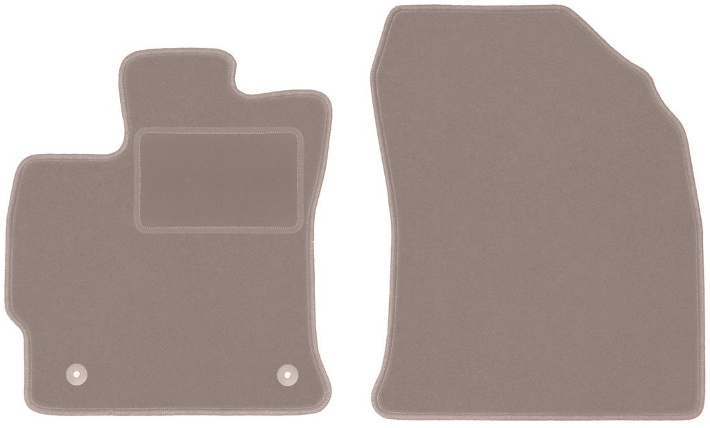 Beige front floor mats for: Toyota Prius III Plus 7 seater (2011-)