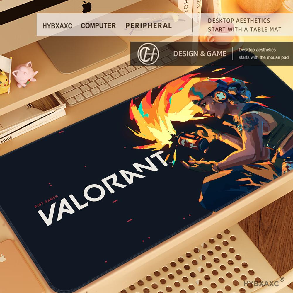 Игровой Hybxaxc Valorant Raze Большой Коврик для Мыши Коврик для Компьютерной Мыши Игровой Коврик для Мыши ПК Коврик для Мыши Ноутбука XXL Ковер для Мыши Коврик для Клавиатуры Настольный Коврик