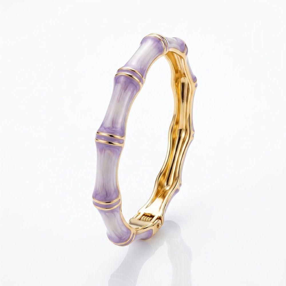Colorful Enamel Resin Bracelet Stainless Steel Stainless Steel Bangle Personalized