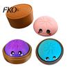 Dumpling Decompression Toy Cartoon Clicker with Steamer, 3D Printed Smiling Steamed Sensory Bun Toy, Shape Finger for Stress