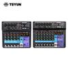 8 6 Channel Professional Mixing Console Soundcard USB Play Record DJ Audio Mixer