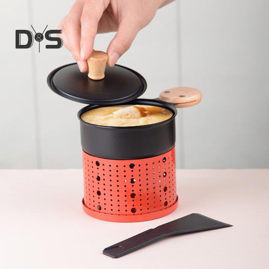 Портативная сырная печь с подсвечником и лопаткой, экономящая место, простая и элегантная плавильная печь для сыра, многофункциональная сковорода-жаровня