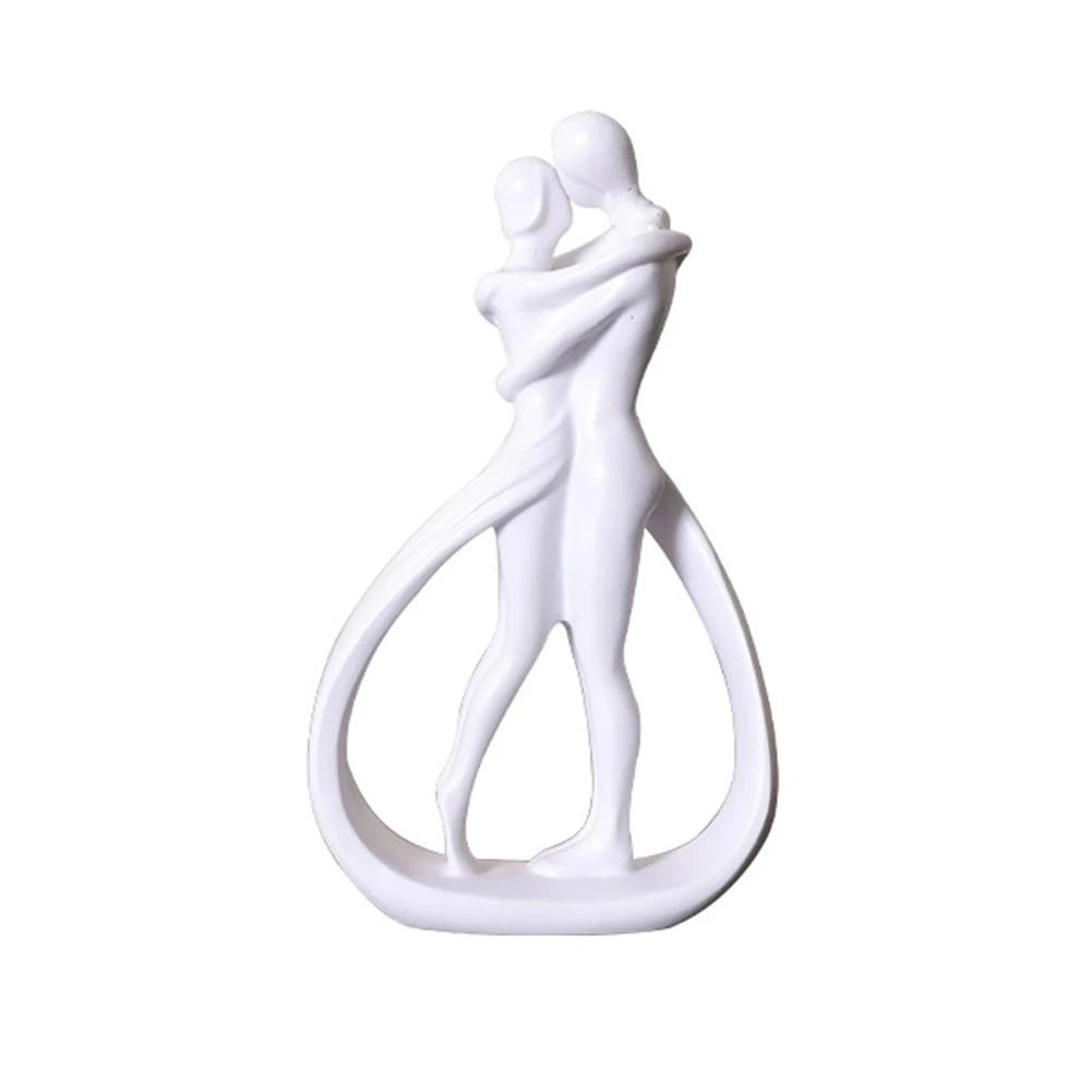 Для спальни Для гостиной Абстрактная скульптура пары Стол Обнимающаяся пара Красиво изготовленный элегантный домашний декор