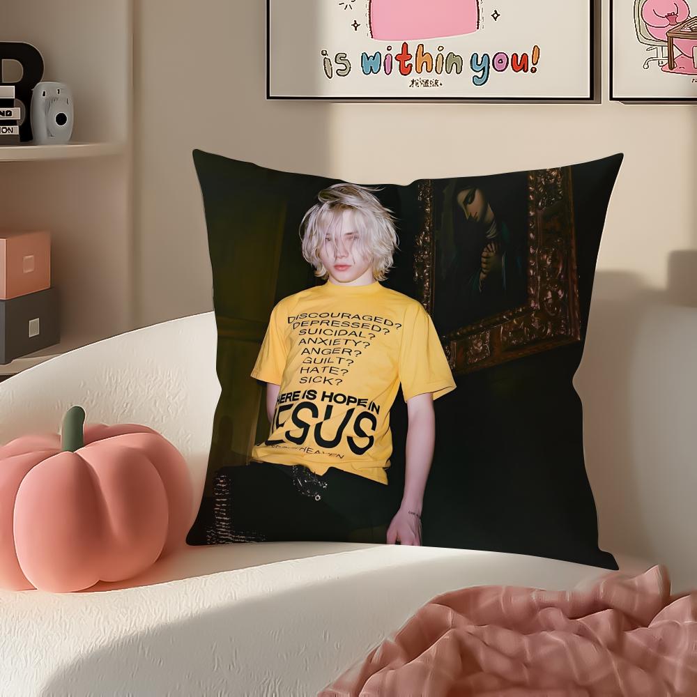 Creative Trendy Norwegian Art NNettspend Cushion Cover Pillowcase Short Plush Invisible zipper Room Sofa Cushion Cover