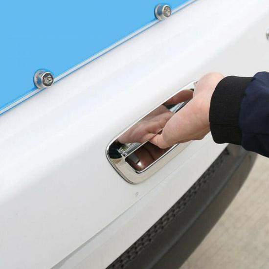 For 17-2025 Jeep Compass Chrome Rear Trunk Tail Gate Door Handle Bowl Cover Trim