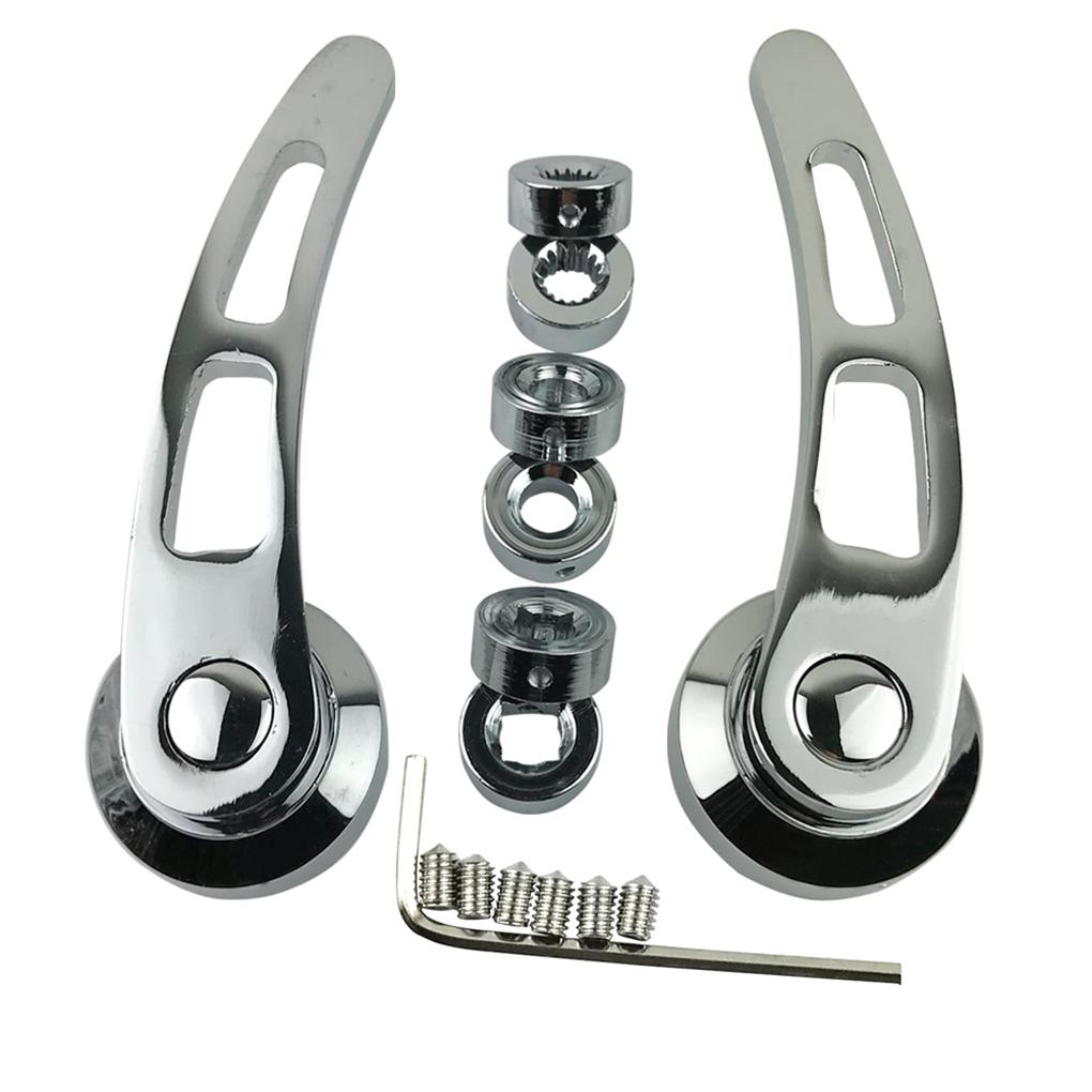 1 пара сменных дверных ручек для Hot Rod Kustom Chevy Ford Chrysler 4 1/4" комплект хромированных алюминиевых заготовок