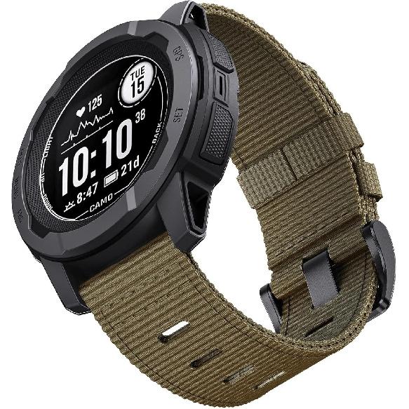 Nylon Rugged for Garmin Instinct 2/2X/3 Watch Band 45/50mm Breathable Wristband for Instinct Solar/Esports Tactical Band