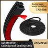 Car Door Seals Double-Layer Auto Weatherstrips Soundproof Waterproof Rubber Car Sealing Strip Universal For SUV Car Door Trunk Hood