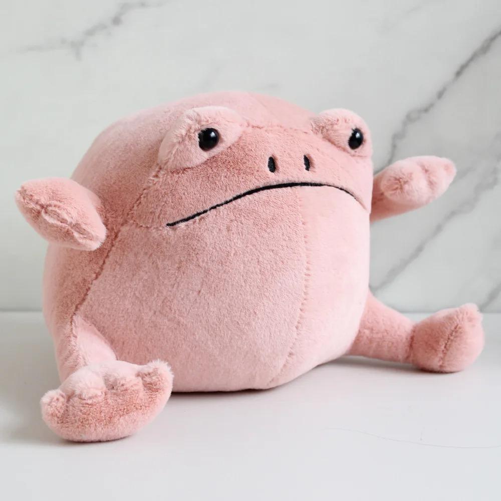 Ricky Rain Frog Plush Toy - Cartoon Stuffed Animal Doll  Cute Emotional Support Frog Toy for Stress Relief & Gift