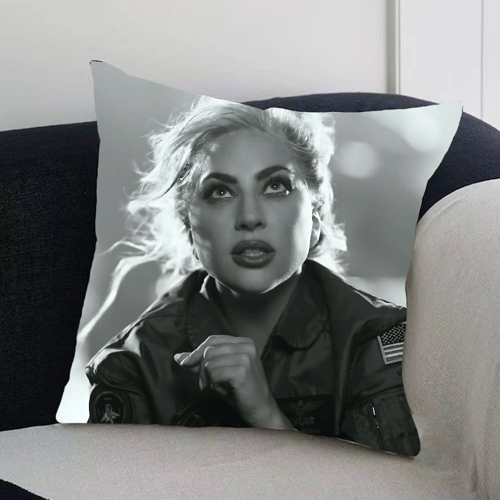 Крутая наволочка для подушки L-Lady G-Gaga, чехол для подушки, мягкая, милая, декоративная наволочка для подушки для автомобиля, дивана, полиэстер, на молнии
