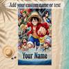 Beach TowelOne Piece Custom Name Text Personalized Soft Towel for Beach Pool Indoor Home Decor Gift