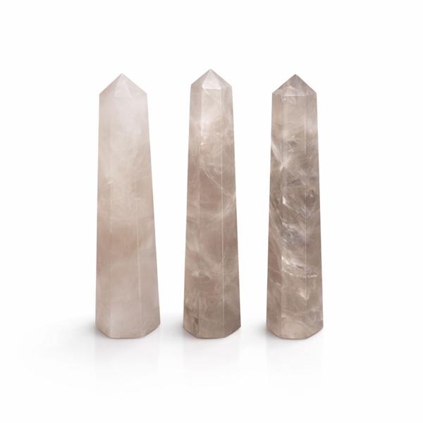 Gemstone Six Face Obelisk Point approx 11cm - Smoky Quartz