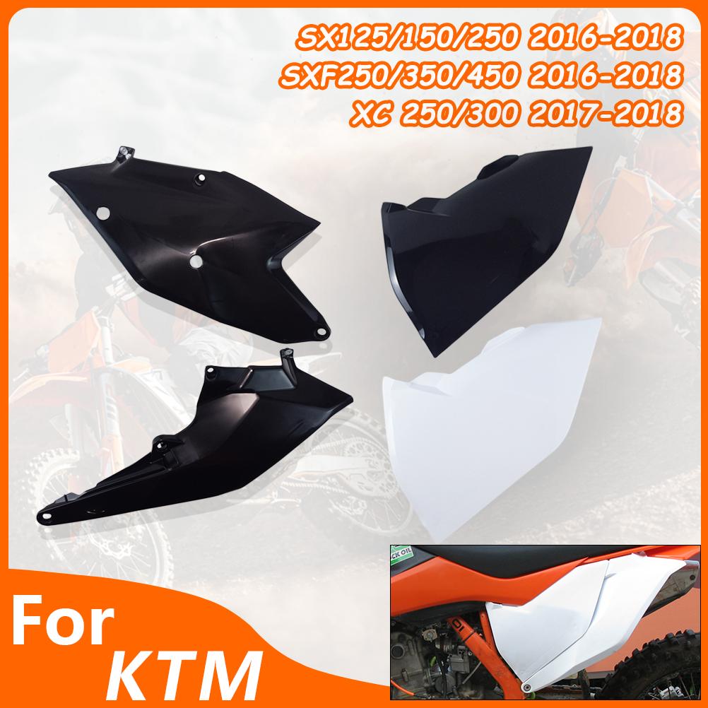 Для KTM 16-18 Защита воздушного фильтра Комплект задней панели Боковая защита Пластиковая крышка мотоцикла SX SXF XC AVANTIS Защита заднего обтекателя