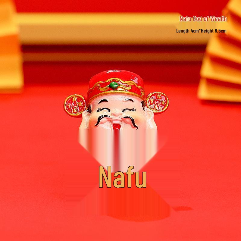 Новогоднее мультяшное украшение Бог богатства – Фигурка года Змеи, Домашний декор, Подарок