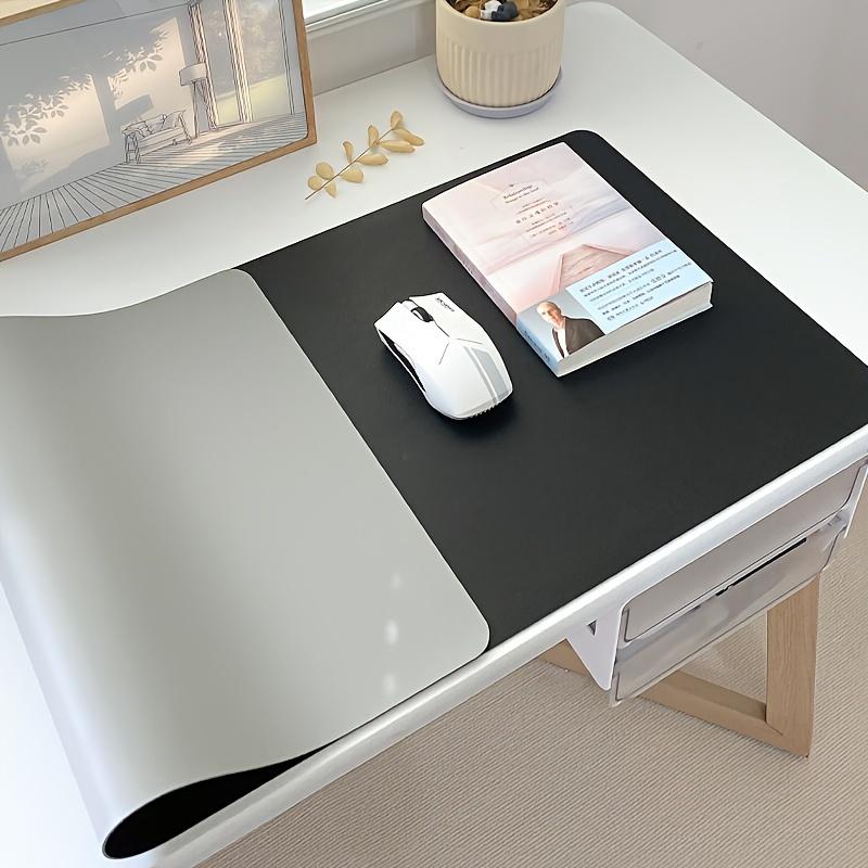 Large-Scale Faux Leather Mouse Pad - Waterproof, Stain-Resistant, Non-Slip Desk Mat for Office & Home Use, Dual-Sided Writing Surface