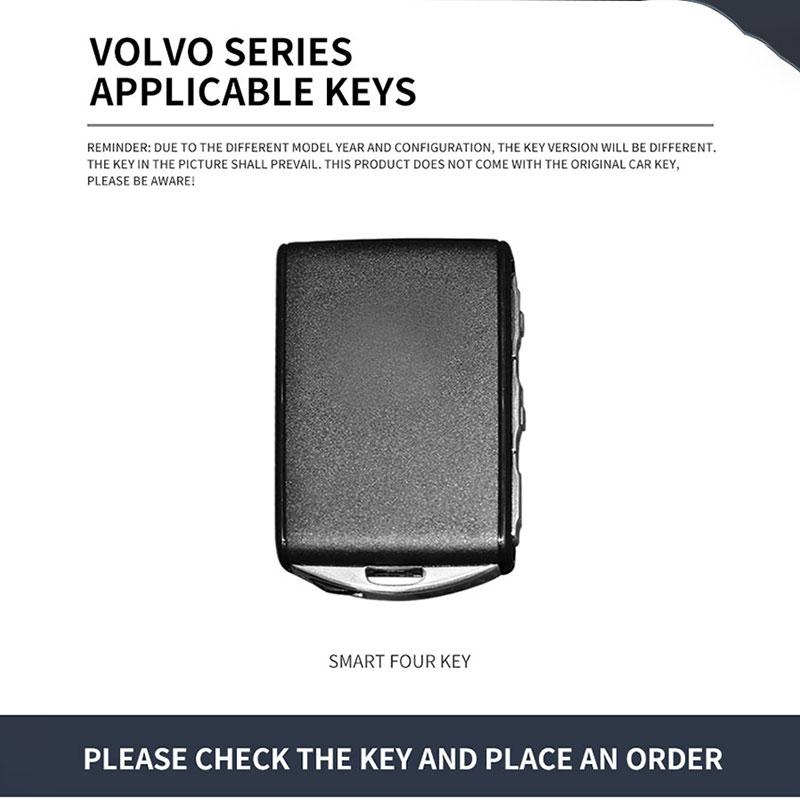 Suitable for Volvo XC60 zinc alloy car key bag cover remote control protective cover special key chain shell accessories