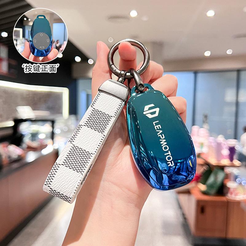 Подходит для комплекта ключей 2021 Zero Run t03 c11 Zero Run s01 чехол-брелок для ключа с дистанционным управлением автомобиля защитный чехол кольцо женский