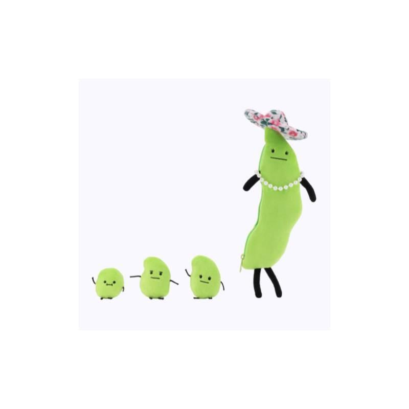 Cute Secret Staycation Edamame Family Plush Premium Quality Green Doll For Home