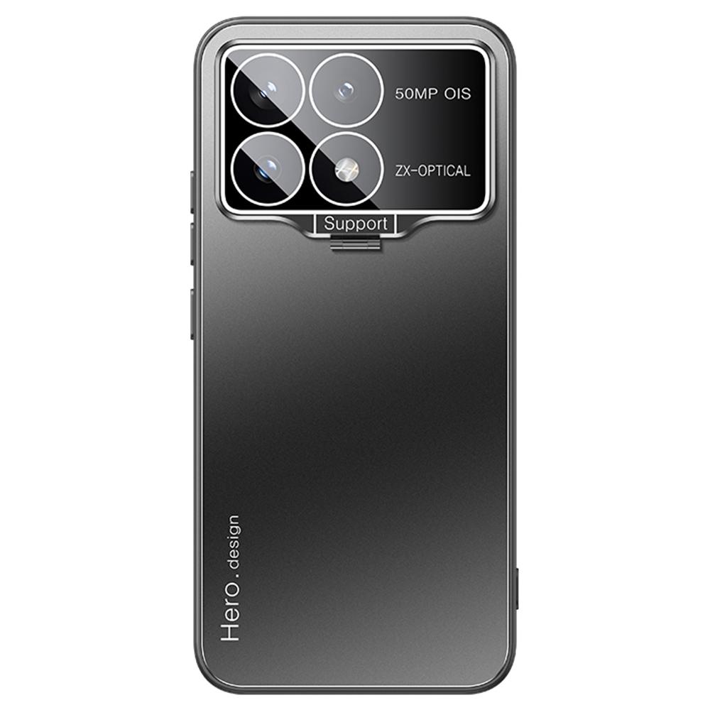 For Xiaomi Poco F6 Pro 5G/Redmi K70 5G/K70 Pro 5G Case with Lens Kickstand Shockproof PC+TPU Phone Cover