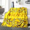 Duckthemed Design With Yellow Ducks And Field For Personalization Gift Personalized Blanket Customize Your Name Durable Comfort Great For Sofa Couch