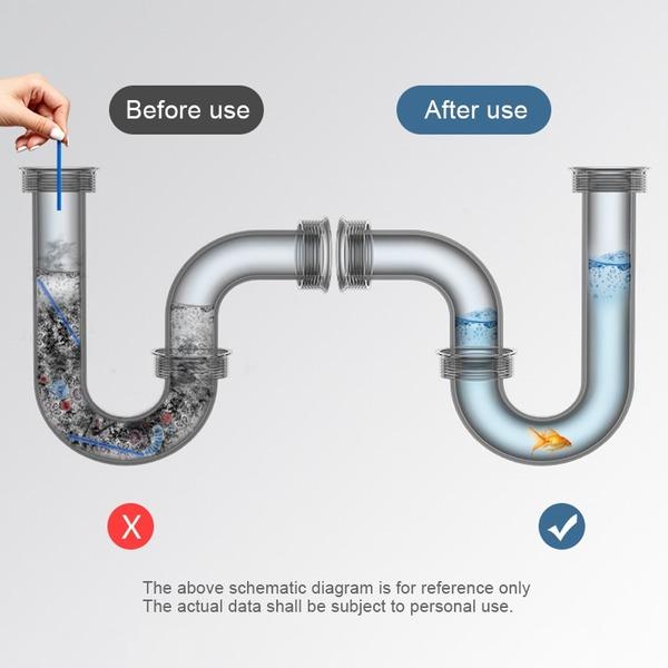 Kitchen Sink Sewer Cleaning Agent Remove Oil Pollution Washbasin Toilet Bathtub Pipe Cleaning Sticks Household Cleaning Supplies