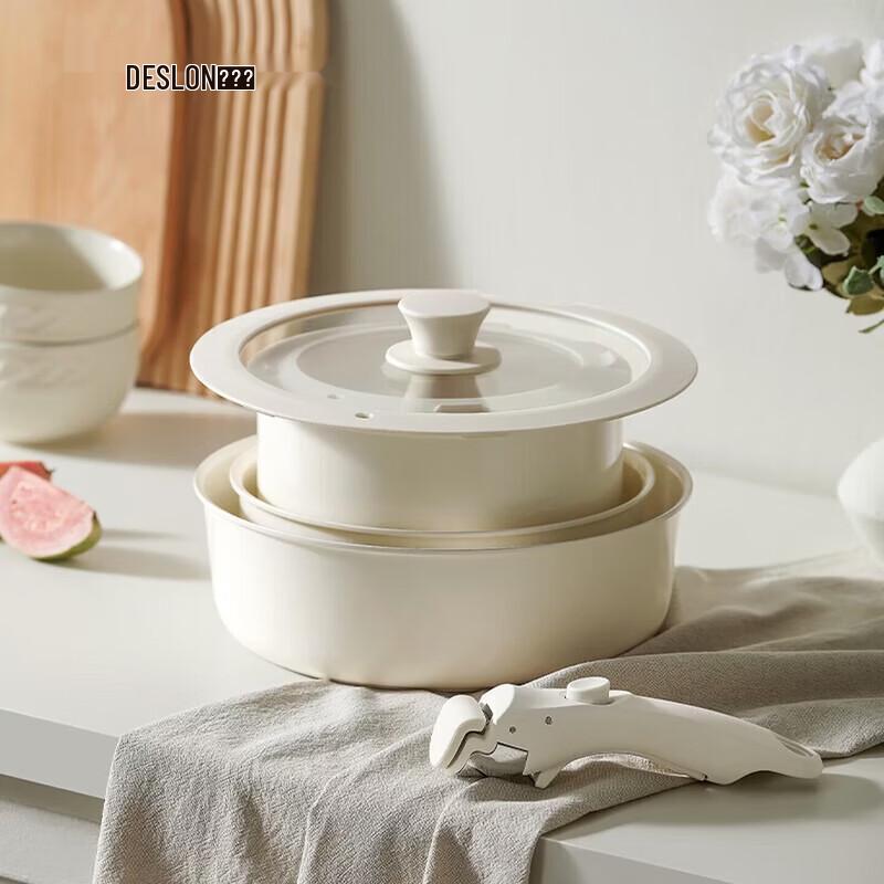 Deslon Detachable Handle Cookware Set