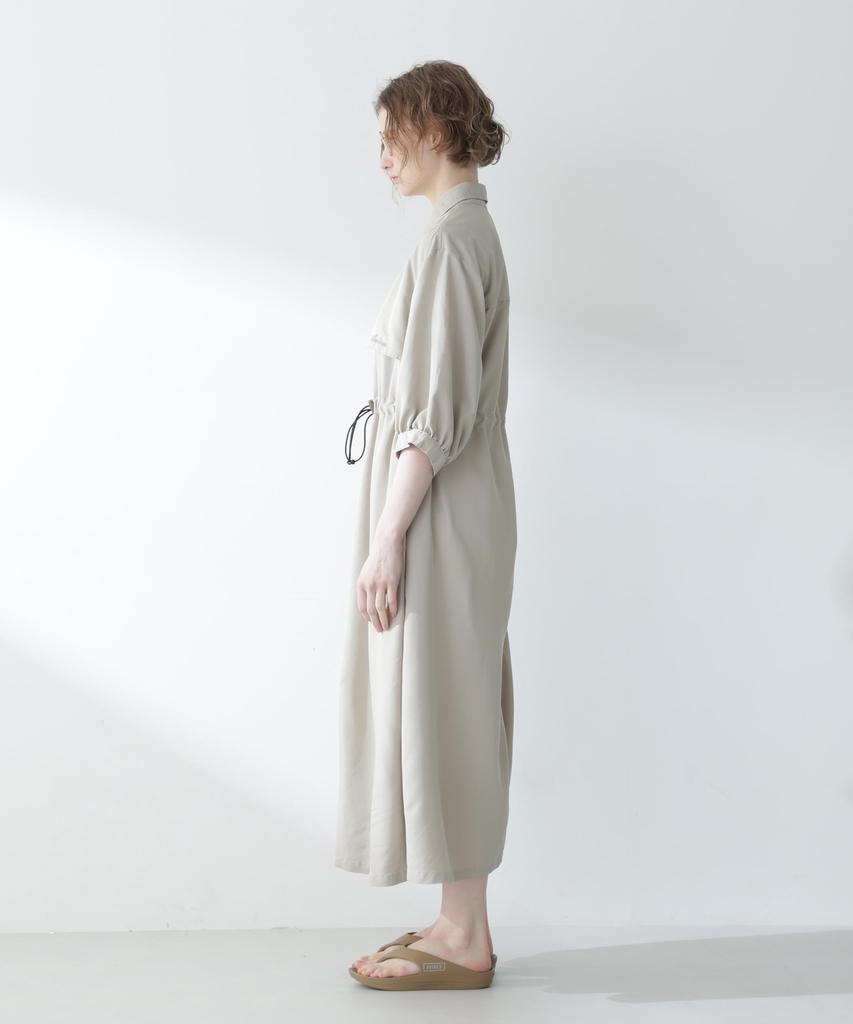 AVIREX STORM FLAP LONG SHIRT DRESS WOMEN'S F 040 beige 783-4220603